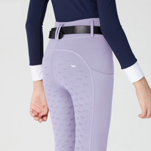 OEM & ODM Kids Full Seat Silicone Riding Breeches - Non-Slip, Wear-Resistant, High Waist Competition Pants with Pockets for Equestrian Wear