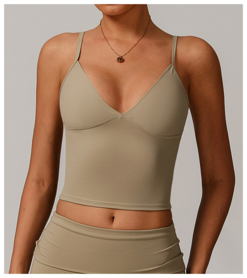 Wholesale OEM & ODM Women's Recycled Eco-Friendly Yoga Tank Top with Sustainable Sports Bra - Activewear Solutions for Brands, Importers, and Retailers | Eco-Friendly Fitness Apparel