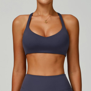 8998 Eco-Conscious Recycled Sports Bra | High Support Yoga Bra for Women with Cutout Back Design | Slim Fit Sports Tank Top | Specializing in OEM, ODM, and Wholesale Solutions for Activewear & Fashion Clothing
