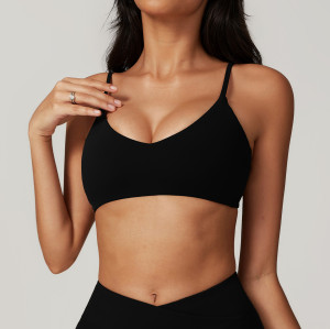 OEM & ODM 8799 Eco Recycled Quick Dry Fitted Backless Yoga Bra - Wholesale Sports Tank Top for Running & Fitness | Perfect for Sourcing Agents in Activewear