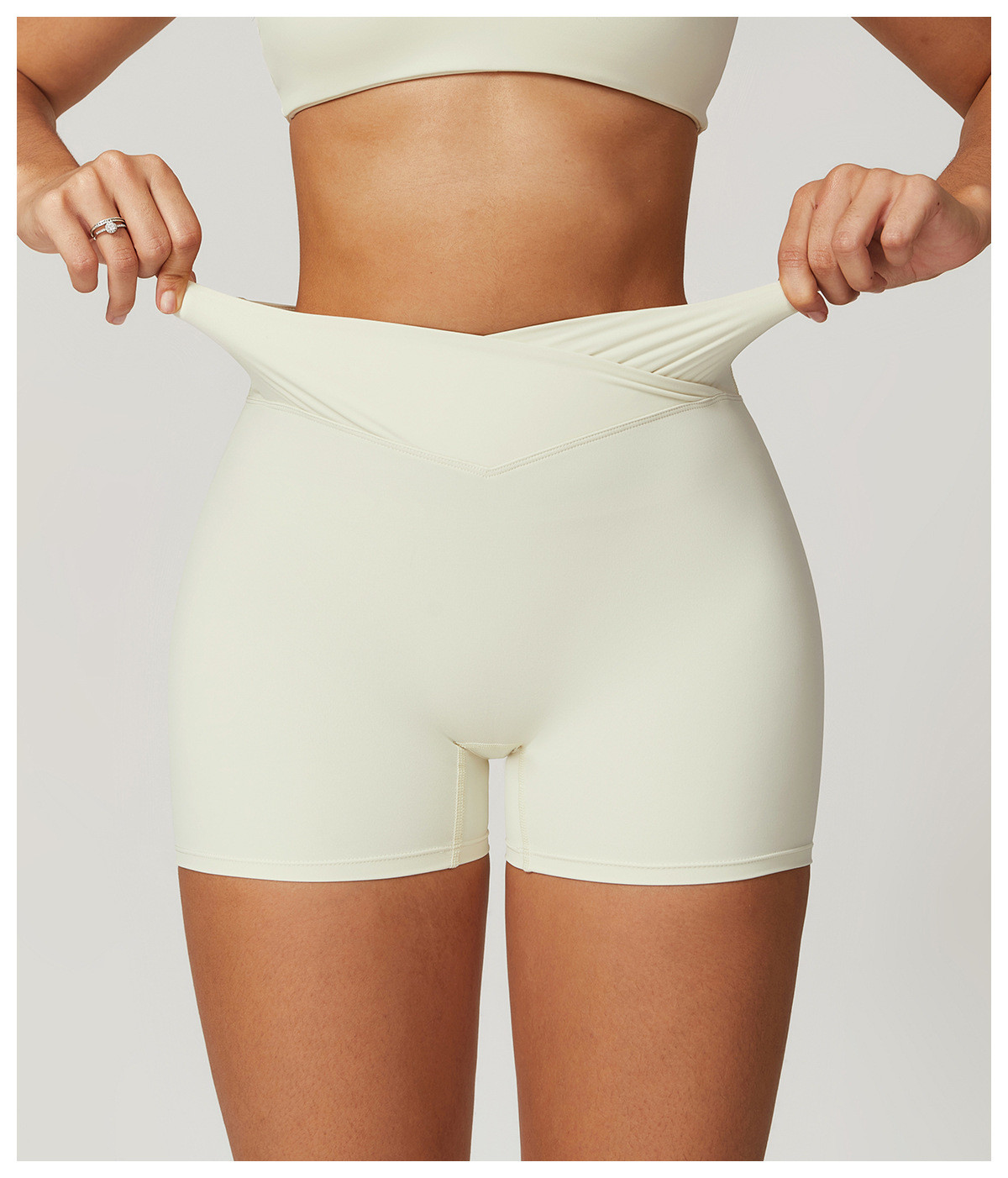 High waist yoga shorts manufacturer