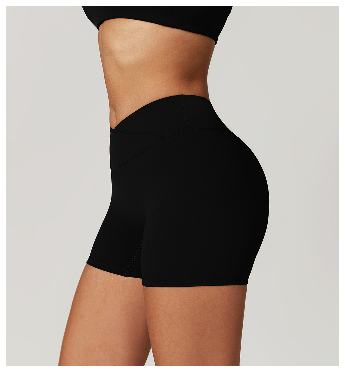 High waist yoga shorts manufacturer