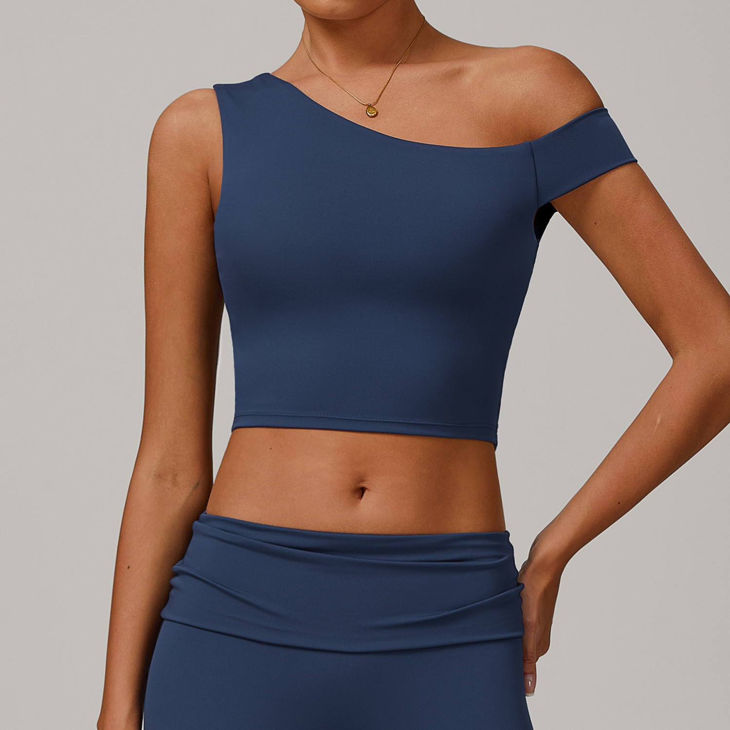asymmetric one-shoulder sports bra manufacturer