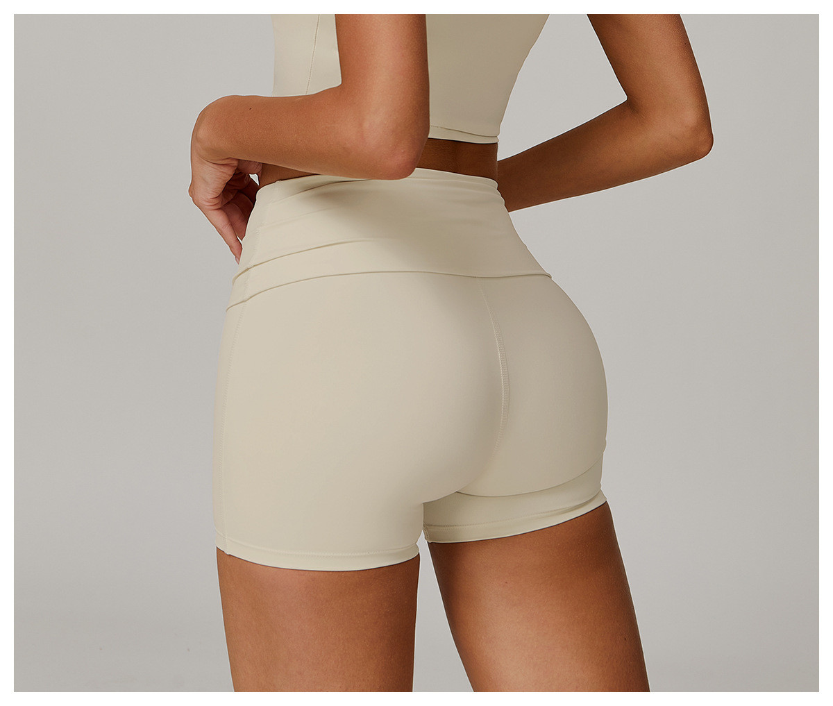 recycled fabric workout shorts