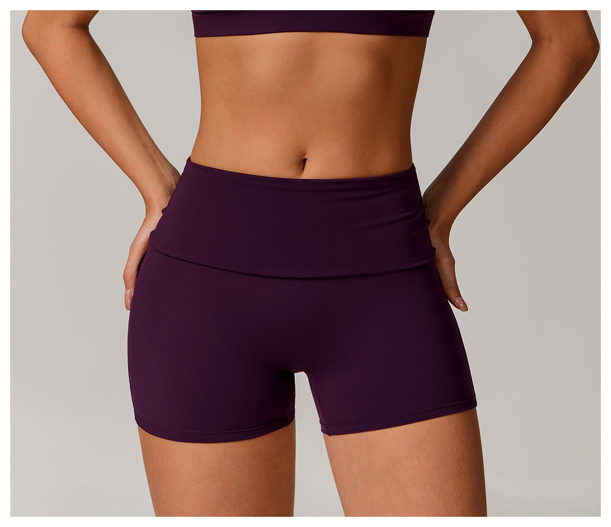 custom women's yoga shorts