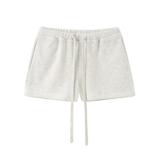 OEM & ODM Drawstring Sports Shorts - Item No. 1708GS25, 25 Spring Summer Solid Color Low Waist Ultra Short Shorts for Women - Perfect for Activewear & Gym Fitness Wear