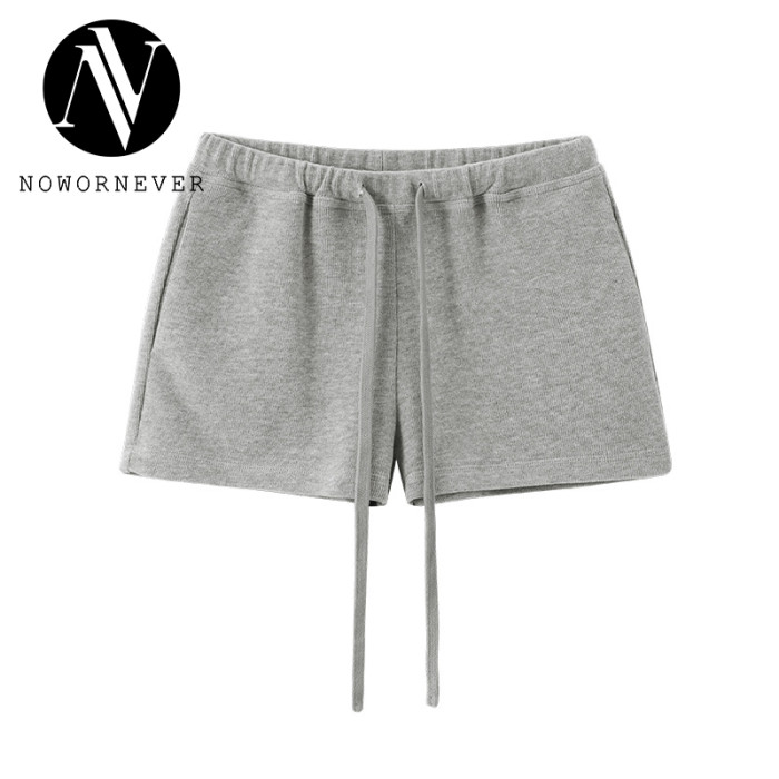 OEM & ODM Drawstring Sports Shorts - Item No. 1708GS25, 25 Spring Summer Solid Color Low Waist Ultra Short Shorts for Women - Perfect for Activewear & Gym Fitness Wear