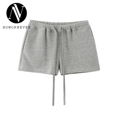 OEM & ODM Drawstring Sports Shorts - Item No. 1708GS25, 25 Spring Summer Solid Color Low Waist Ultra Short Shorts for Women - Perfect for Activewear & Gym Fitness Wear