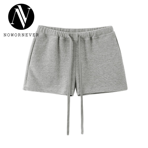 OEM & ODM Drawstring Sports Shorts - Item No. 1708GS25, 25 Spring Summer Solid Color Low Waist Ultra Short Shorts for Women - Perfect for Activewear & Gym Fitness Wear