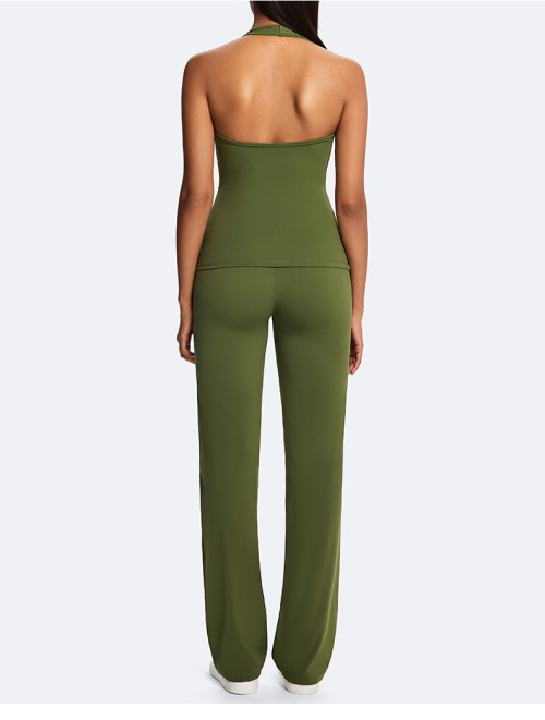 Eco-Friendly Recycled Yoga Pants - Outdoor Straight Leg Sportswear for Running, Dance & Pilates | OEM & ODM Services for Activewear Wholesale Clients