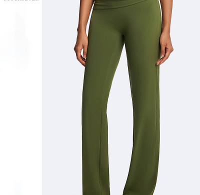 Eco-Friendly Recycled Yoga Pants - Outdoor Straight Leg Sportswear for Running, Dance & Pilates | OEM & ODM Services for Activewear Wholesale Clients