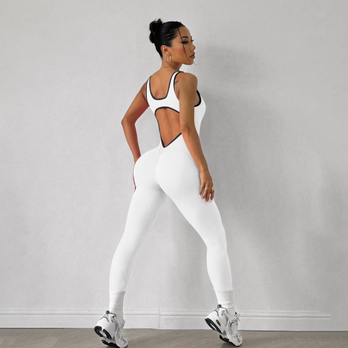 OEM & ODM Sports Yoga Jumpsuit - Item No. XY418, Sleeveless Quick Dry Ribbed Slim Fit Fitness Yoga Jumpsuit for Wholesale & Sourcing Agents - Perfect Activewear for North America Market