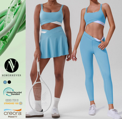 OEM & ODM High Waist Color Block Sports Skort for Women - Anti-Exposure Running Skirt with Built-in Shorts, Perfect for Tennis & Badminton | Wholesale Activewear Solutions