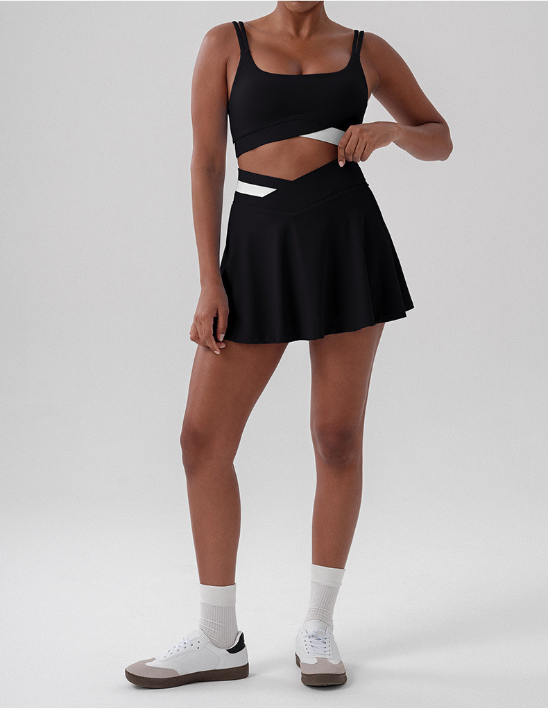 ODM Color Block Running Skirt