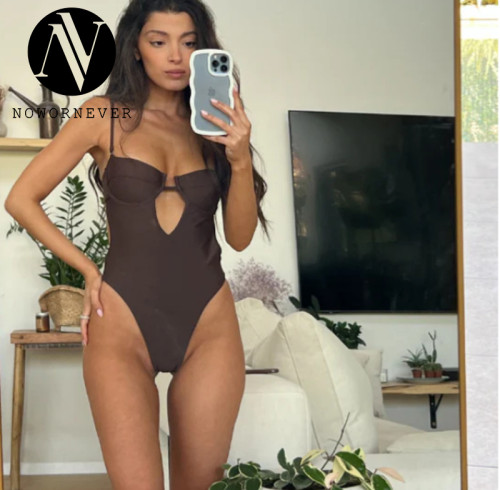 Backless Tie Underwire Push Up Bikini - 2026 Women's Tight One Piece Swimsuit | Wholesale OEM & ODM Solutions for Fashion Brands | Item No. J11056