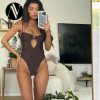 Backless Tie Underwire Push Up Bikini - 2026 Women's Tight One Piece Swimsuit | Wholesale OEM & ODM Solutions for Fashion Brands | Item No. J11056