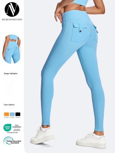 Eco-Friendly Women's High Waist Yoga Pants - Butt Lifting, Tummy Control Leggings for Running | OEM, ODM Services & Wholesale Options for Businesses