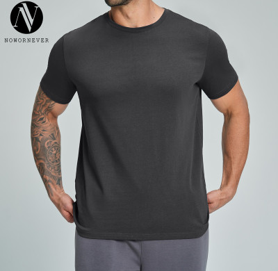 Eco-Friendly Men's Organic Cotton Short Sleeve Sports Tee - Skin-Friendly & Breathable Design for Fitness, Running & Climbing - Available for OEM, ODM, and Wholesale Opportunities