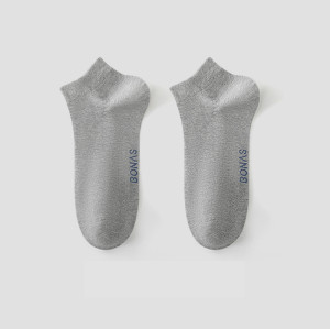 OEM & ODM Men's Summer Pure Cotton Mid-Calf Socks - Antibacterial, Sweat-Absorbent, Deodorant & Breathable | Wholesale Item No. MW1908