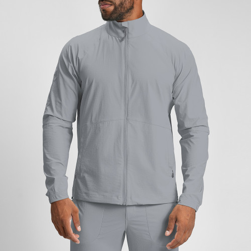 Men's Breathable Fast-Drying Fitness Jacket - Eco-Friendly Recycled Materials, Stand Collar, and Zipper - Available for OEM, ODM, and Wholesale Sourcing Partnerships