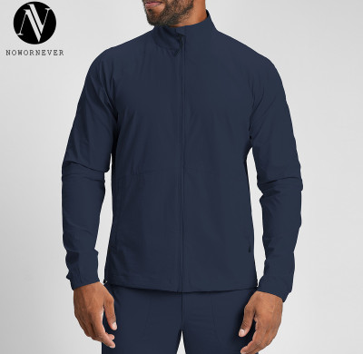 Men's Breathable Fast-Drying Fitness Jacket - Eco-Friendly Recycled Materials, Stand Collar, and Zipper - Available for OEM, ODM, and Wholesale Sourcing Partnerships