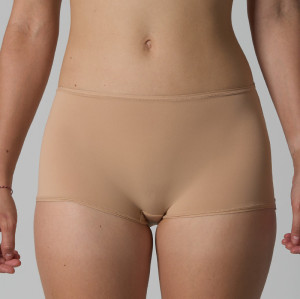 Thin, non-roll hem, solid-color nylon-spandex high-elastic panties for women, breathable quick-dry healthy comfortable skin-friendly ladies' boxer briefs.1218