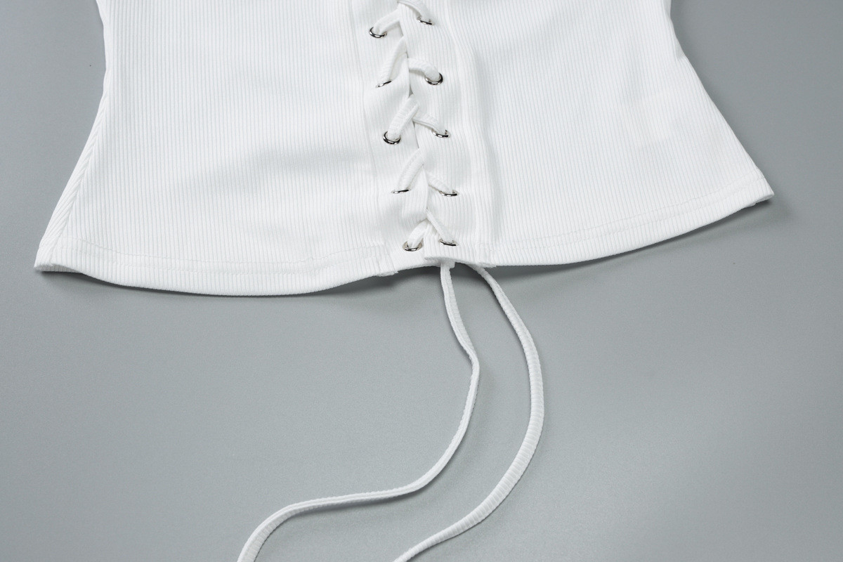 chest tie crop top wholesale