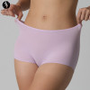 Thin, non-roll hem, solid-color nylon-spandex high-elastic panties for women, breathable quick-dry healthy comfortable skin-friendly ladies' boxer briefs.1218