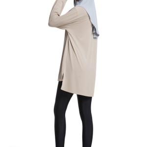 OEM & ODM Women's Quick Dry Half Zip Long Sleeve Sports Top - Y031 Comfortable Fitness Wear for Yoga & Running, Wholesale Available for Middle East Market