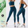 Wholesale Women's Eco-Friendly Recycled Fabric Beauty Back Yoga Set | Slim Fit Sports Fitness Outfit for Running - OEM & ODM Solutions Available