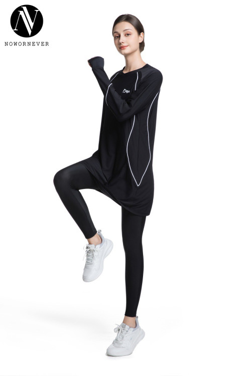Y030 Women's Modest Long Sleeve Sports Top - Quick Dry Activewear for Outdoor Fitness | OEM & ODM Solutions for Middle East Arabic Yoga, Running & Sports - Wholesale Opportunities Available