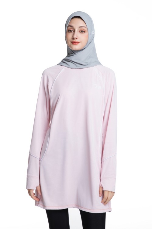 Y030 Women's Modest Long Sleeve Sports Top - Quick Dry Activewear for Outdoor Fitness | OEM & ODM Solutions for Middle East Arabic Yoga, Running & Sports - Wholesale Opportunities Available