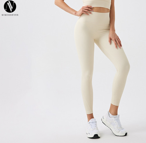 Premium Eco-Friendly Ribbed Yoga Leggings - No Camel Toe Running Workout Pants for Fitness | OEM, ODM, and Wholesale Activewear Solutions
