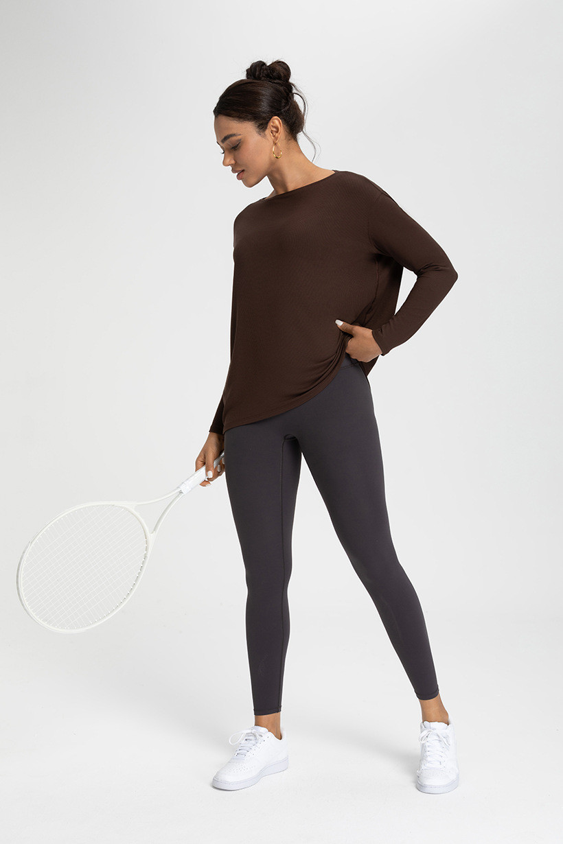 breathable long sleeve workout wear