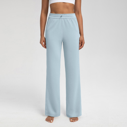 CK138 Athena Lululemon Style Yoga Pants for Women - OEM & ODM Available, Washed Air Layer Modal Loose Slim Fit Sports Fitness Trousers for Wholesale and Sourcing Agents