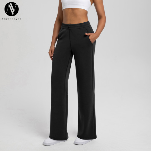 CK138 Athena Lululemon Style Yoga Pants for Women - OEM & ODM Available, Washed Air Layer Modal Loose Slim Fit Sports Fitness Trousers for Wholesale and Sourcing Agents