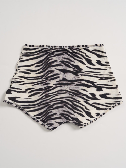 High Elasticity Women’s Leopard/Tiger Print Boxer Briefs - OEM & ODM Pure Desire Shorts in Nylon, Perfect for Activewear and Wholesale Suppliers1218