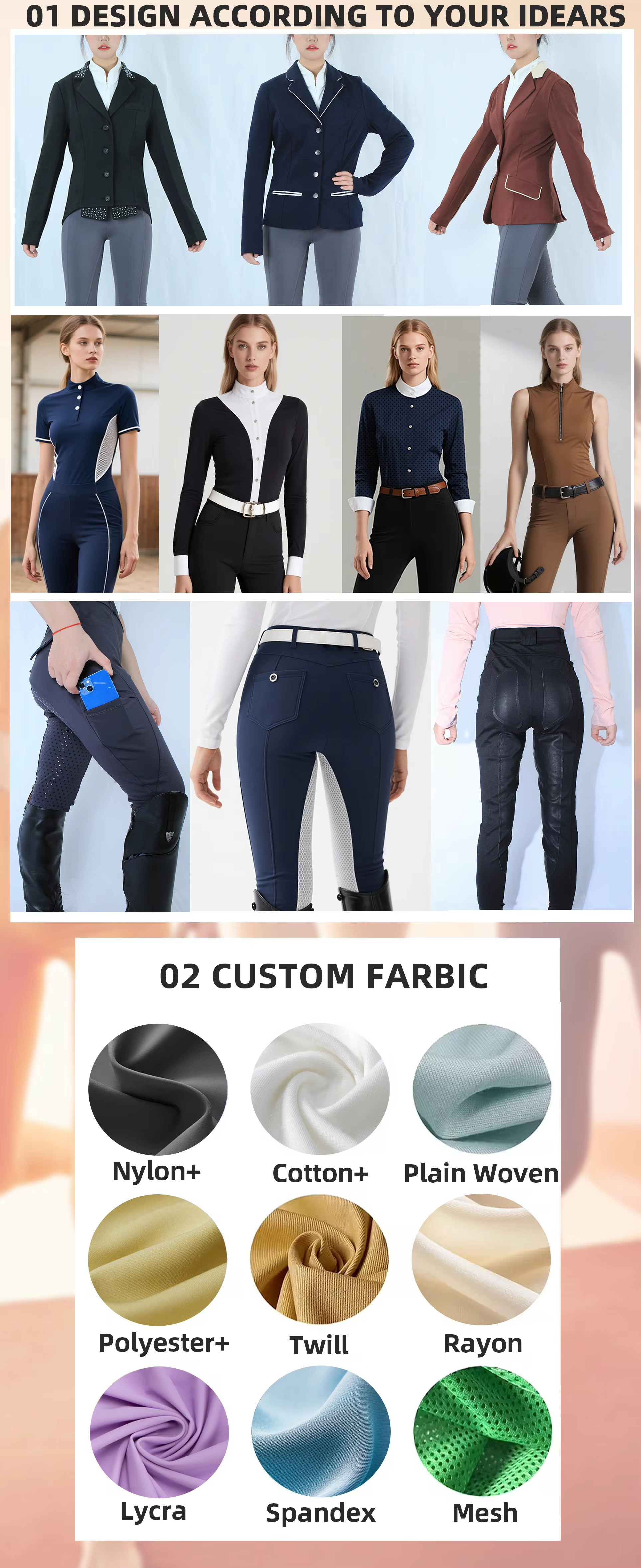 Wholesale Custom Horse Riding Pants