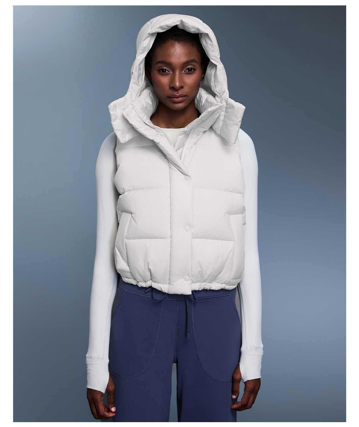 thickened sleeveless jacket for women