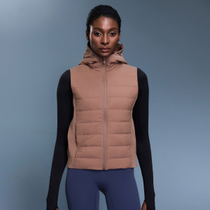 Autumn/Winter New Style Lightweight Warm Down Vest - OEM, ODM & Wholesale Options Available for Versatile Fitness Sports Hooded Outerwear - DAW156