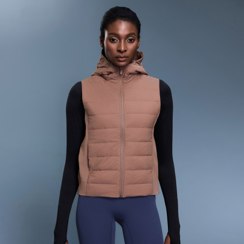 Autumn/Winter New Style Lightweight Warm Down Vest - OEM, ODM & Wholesale Options Available for Versatile Fitness Sports Hooded Outerwear - DAW156