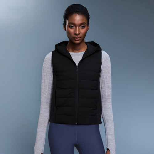 Autumn/Winter New Style Lightweight Warm Down Vest - OEM, ODM & Wholesale Options Available for Versatile Fitness Sports Hooded Outerwear - DAW156