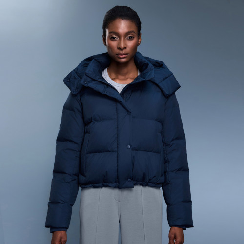 New OEM & ODM Women’s 90% White Duck Down Hooded Jacket - Winter Short Warm, Windproof Coat D25142 for Bulk Orders & Sourcing Agents