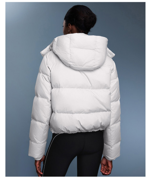 New OEM & ODM Women’s 90% White Duck Down Hooded Jacket - Winter Short Warm, Windproof Coat D25142 for Bulk Orders & Sourcing Agents