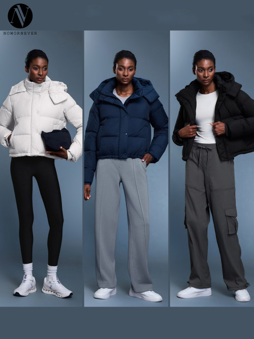 New OEM & ODM Women’s 90% White Duck Down Hooded Jacket - Winter Short Warm, Windproof Coat D25142 for Bulk Orders & Sourcing Agents