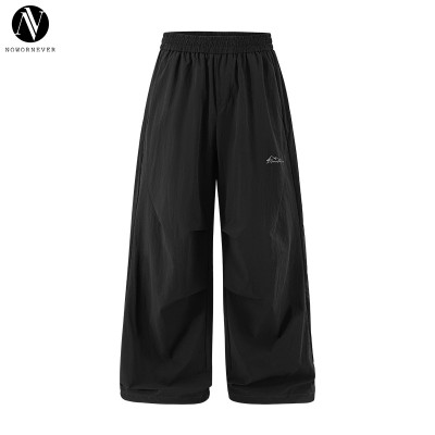 OEM & ODM Outdoor Quick Dry Parachute Pants 13542W25 - 2026 Spring Summer Lightweight Reflective Print Casual Trousers for Sportswear Wholesale