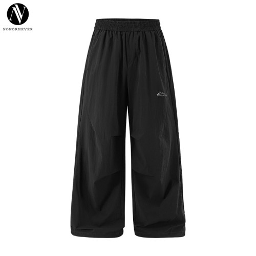 OEM & ODM Outdoor Quick Dry Parachute Pants 13542W25 - 2026 Spring Summer Lightweight Reflective Print Casual Trousers for Sportswear Wholesale
