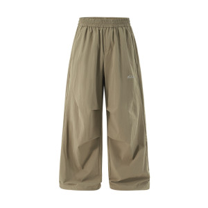 OEM & ODM Outdoor Quick Dry Parachute Pants 13542W25 - 2026 Spring Summer Lightweight Reflective Print Casual Trousers for Sportswear Wholesale