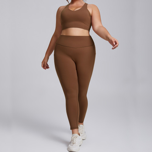 F209-210 Women's High Waist Yoga Set - 2 Piece High Stretch Activewear Tracksuit for OEM, ODM, Wholesale, and Sourcing Agents | Perfect for Gym and Fitness Enthusiasts