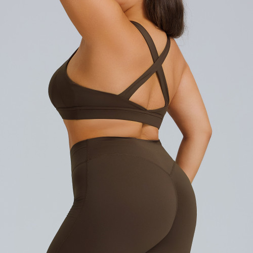 F215Plus New Cross-border Plus Size Sports Bra for Women - OEM, ODM, Wholesales & Sourcing Agents | Shockproof Support Workout Bra for Running, Yoga & Gym